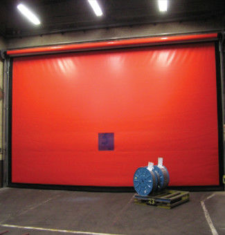 Αγορά Ανθεκτικές στον άνεμο βιομηχανικές γρήγορες πόρτες εξωτερικές PVC υψηλής ταχύτητας αναδιπλώσιμες πόρτες online manufacture