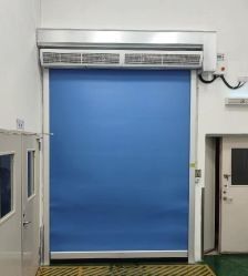 Αγορά Εμπορική Ασφάλεια Ρολεμικό Κεραυνό ύφασμα Γρήγορη δράση υψηλής ταχύτητας πόρτες PVC online manufacture