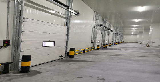 Ηλεκτρική χειροκίνητη λειτουργία Βιομηχανικές διατομικές πόρτες προσαρμοσμένες για γκαράζ αποθήκης