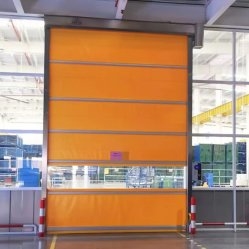 Προσαρμόσιμη Ανθεκτική PVC Γρήγορη Πόρτα Παγωτοανθεκτικά Παράθυρα Αυτόματη Επαναφορά Διαδρομής Για Απόδοση