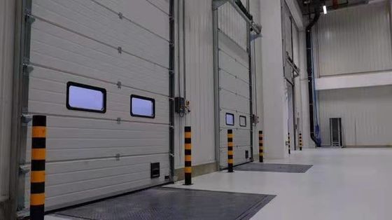 0.4mm Ζυγισμένο χάλυβα Βιομηχανικές διατομικές πόρτες RAL9006 / RAL9002 Χρώμα