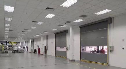 Πύλες κυλίνδρων από υφασμάτινο PVC Αυτοματοποιημένες πόρτες κυλίνδρων βιομηχανικής χρήσης