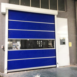 Υψηλή αντοχή στην έλξη 5700/5100N/5CM Βιομηχανική γρήγορη πόρτα με σύστημα ασφαλείας υπέρυθρου