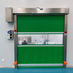 Πόρτα PVC Ταχείας Λειτουργίας Υψηλής Αντοχής Ιδανική για Καθαρά Εργαστήρια / Βιομηχανικές Εγκαταστάσεις / Αποθήκευση και Διανομή, Ταχύτητα Κλεισίματος 0.6-0.8m/s
