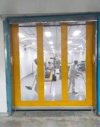 Μέθοδος άνοιξης με υψηλή ταχύτητα PVC πόρτα εύκολη αντικατάσταση απλή συντήρηση αυτοκαθαριστική επικάλυψη